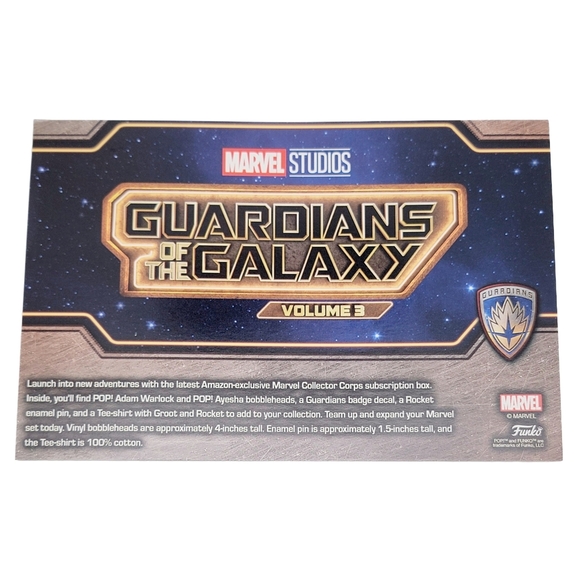 Funko Guardians Of The Galaxy Vol.3 Marvel Collector Corps Box Set XL Pop Tee - Picture 10 of 11